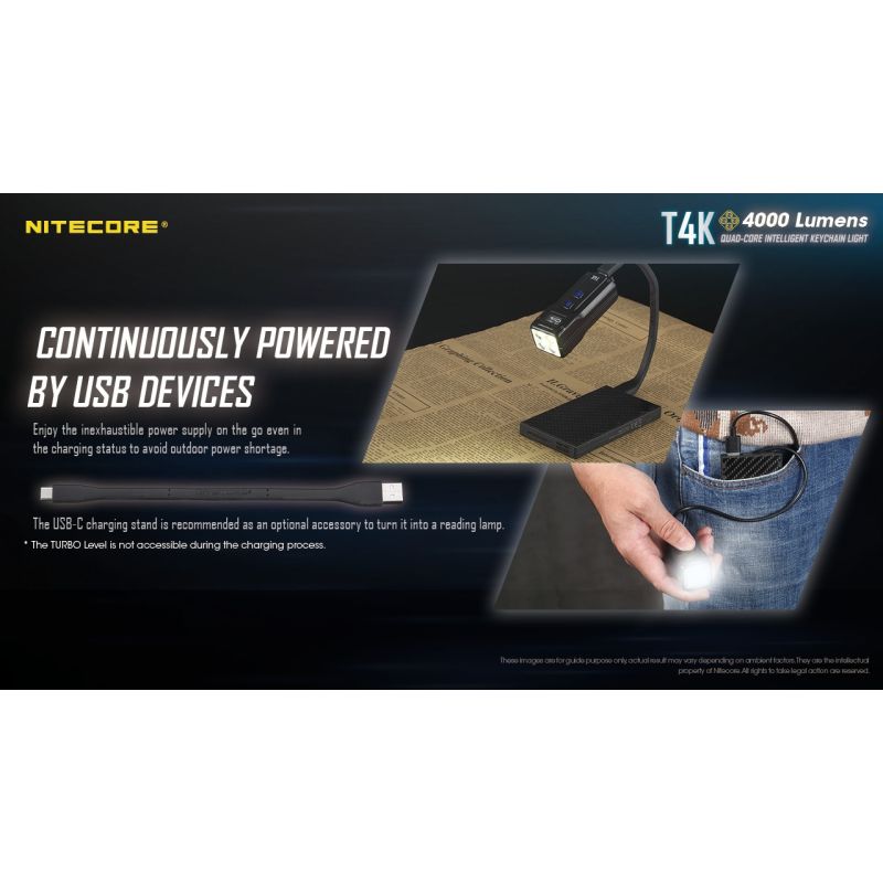 Entdecken Sie Nitecore T4K kompakte Schlüsselanhänger Taschenlampe 4000 Lumen mit USB-C-Aufladung und Outdoor-Beleuchtung
