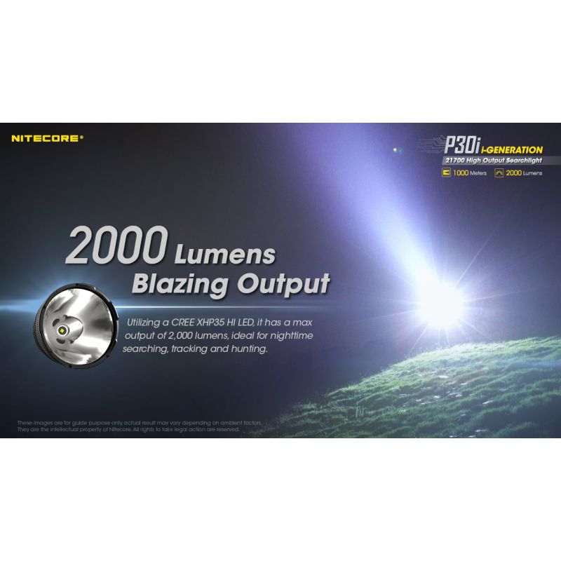 Nitecore P30i XHP35 HI LED Taschenlampe 2000 Lumen 1000 Meter Leuchtweite perfektes Outdoor Beleuchtungswerkzeug