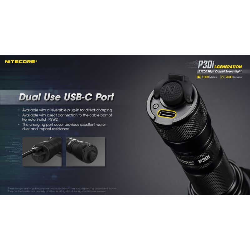 Nitecore P30i XHP35 HI LED Taschenlampe 2000 Lumen 1000 Meter Leuchtweite perfektes Outdoor Beleuchtungswerkzeug