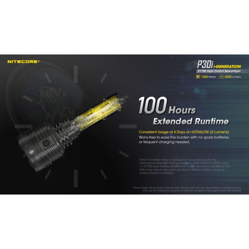 Nitecore P30i XHP35 HI LED Taschenlampe 2000 Lumen 1000 Meter Leuchtweite perfektes Outdoor Beleuchtungswerkzeug