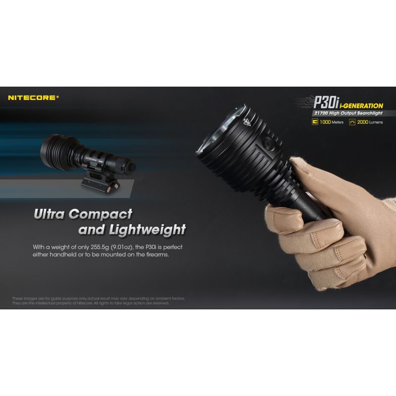 Nitecore P30i XHP35 HI LED Taschenlampe 2000 Lumen 1000 Meter Leuchtweite perfektes Outdoor Beleuchtungswerkzeug