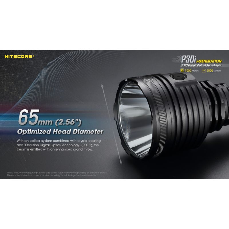 Nitecore P30i XHP35 HI LED Taschenlampe 2000 Lumen 1000 Meter Leuchtweite perfektes Outdoor Beleuchtungswerkzeug