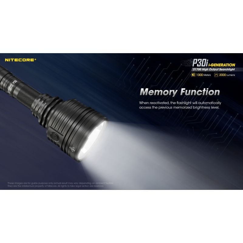 Nitecore P30i XHP35 HI LED Taschenlampe 2000 Lumen 1000 Meter Leuchtweite perfektes Outdoor Beleuchtungswerkzeug