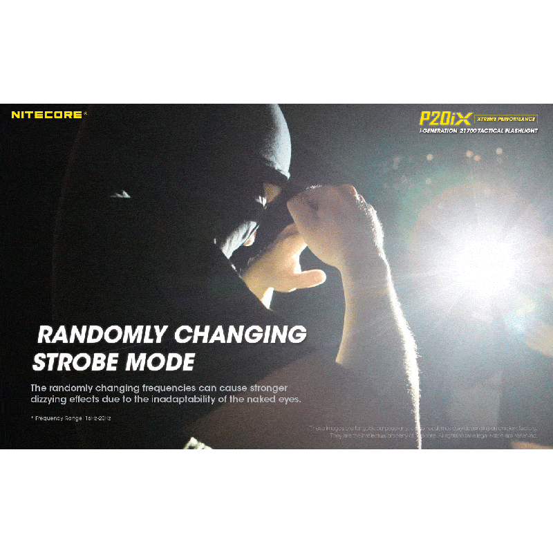 Nitecore P20iX 4000 Lumen taktische LED Taschenlampe USB-C wiederaufladbar mit Strobe Modus und starker Beleuchtung
