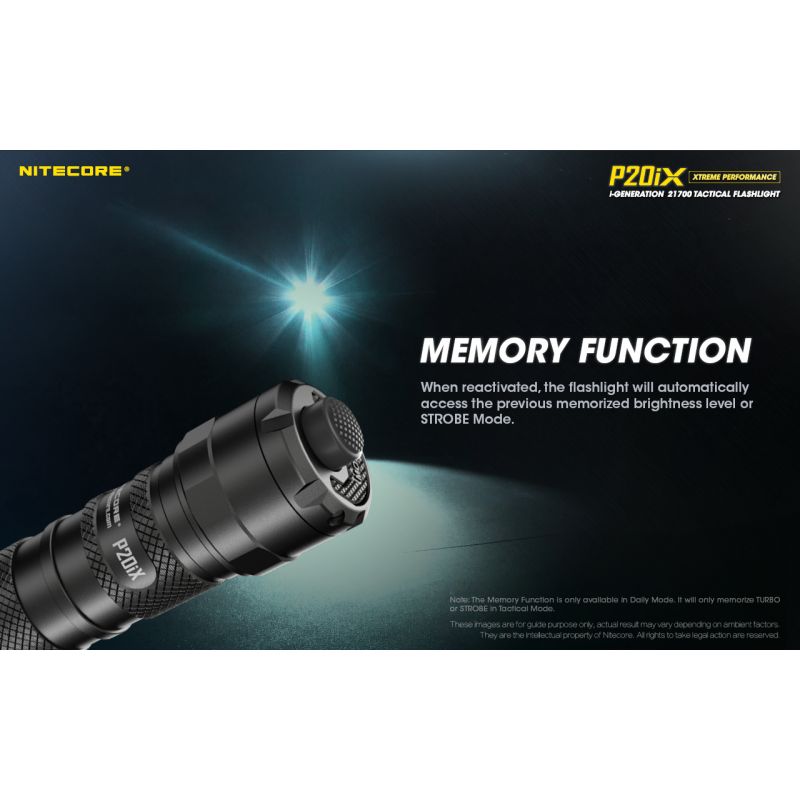 Nitecore P20iX 4000 Lumen taktische LED Taschenlampe USB-C wiederaufladbar mit Strobe Modus und starker Beleuchtung