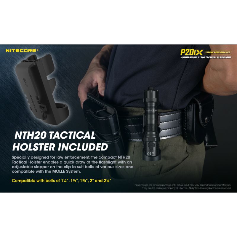 Nitecore P20iX 4000 Lumen taktische LED Taschenlampe USB-C wiederaufladbar mit Strobe Modus und starker Beleuchtung