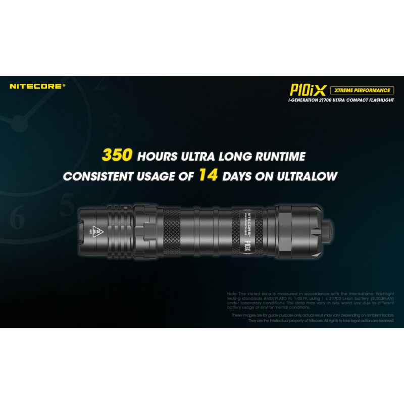 Nitecore P10iX LED Taschenlampe 4000 Lumen 4 x XP-L2 V6 taktische professionelle und robuste Taschenlampe