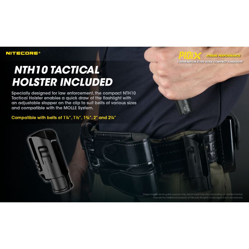 Nitecore P10iX LED Taschenlampe 4000 Lumen 4 x XP-L2 V6 taktische professionelle und robuste Taschenlampe