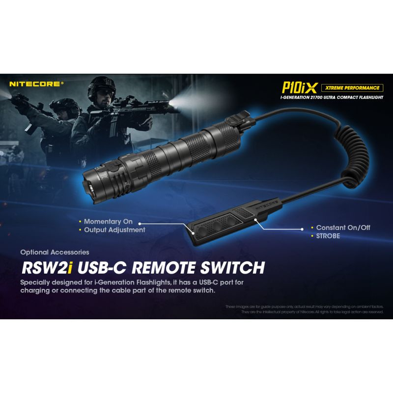 Nitecore P10iX LED Taschenlampe 4000 Lumen 4 x XP-L2 V6 taktische professionelle und robuste Taschenlampe