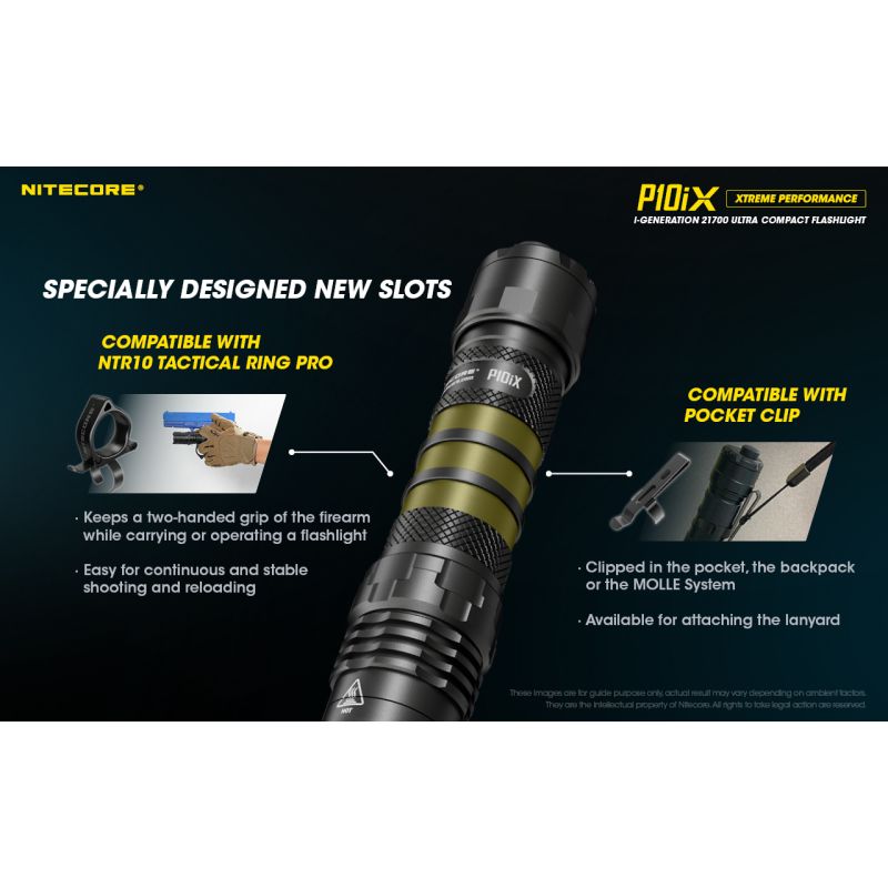 Nitecore P10iX LED Taschenlampe 4000 Lumen 4 x XP-L2 V6 taktische professionelle und robuste Taschenlampe