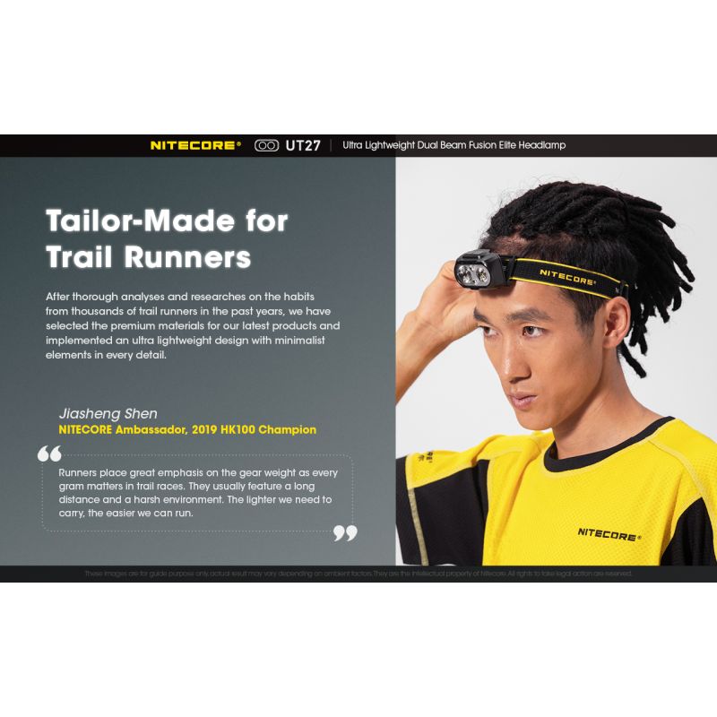 Entdecken Sie den Nitecore UT27 LED Scheinwerfer mit 520 Lumen robustes Design vielseitige Modi für Nachtabenteuer