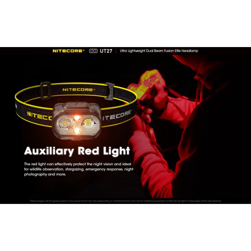 Entdecken Sie den Nitecore UT27 LED Scheinwerfer mit 520 Lumen robustes Design vielseitige Modi für Nachtabenteuer