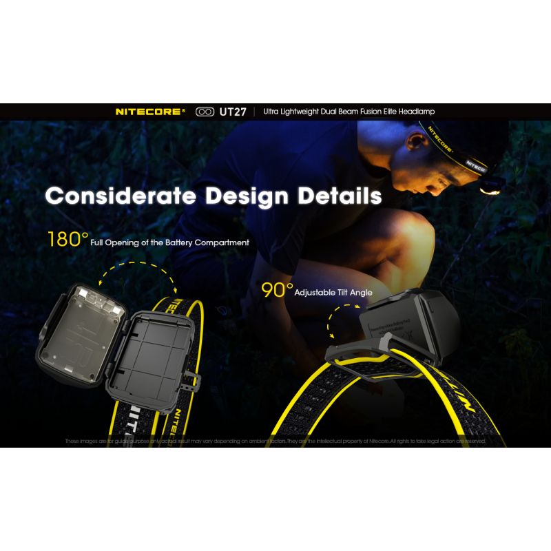 Entdecken Sie den Nitecore UT27 LED Scheinwerfer mit 520 Lumen robustes Design vielseitige Modi für Nachtabenteuer