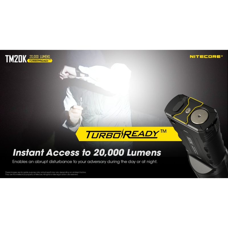 Nitecore TM20K LED-Taschenlampe 20000 Lumen robuste und wiederaufladbare Taschenlampe für Abenteuer und Camping