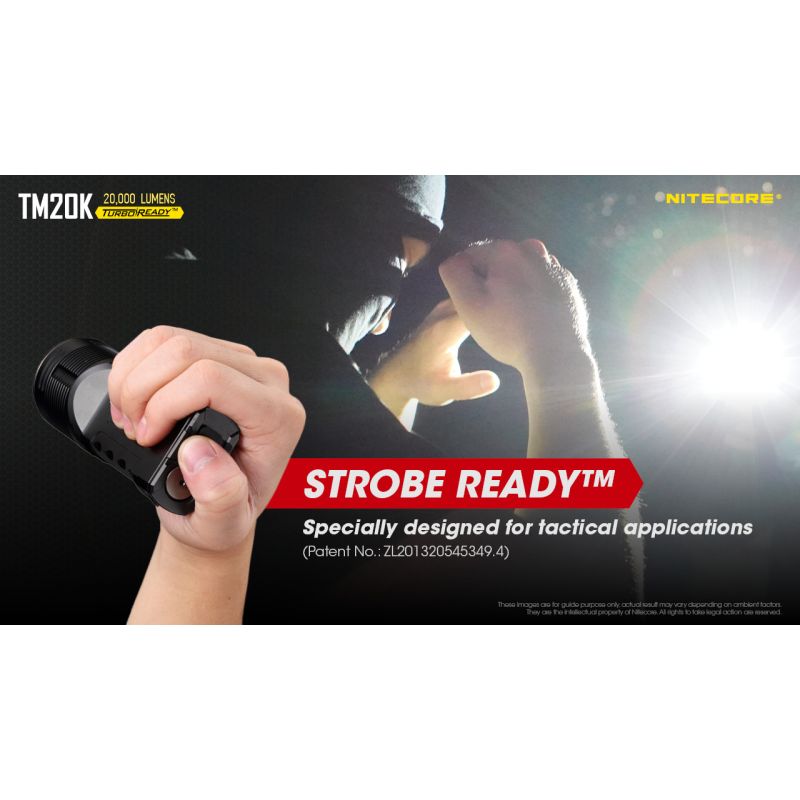 Nitecore TM20K LED-Taschenlampe 20000 Lumen robuste und wiederaufladbare Taschenlampe für Abenteuer und Camping