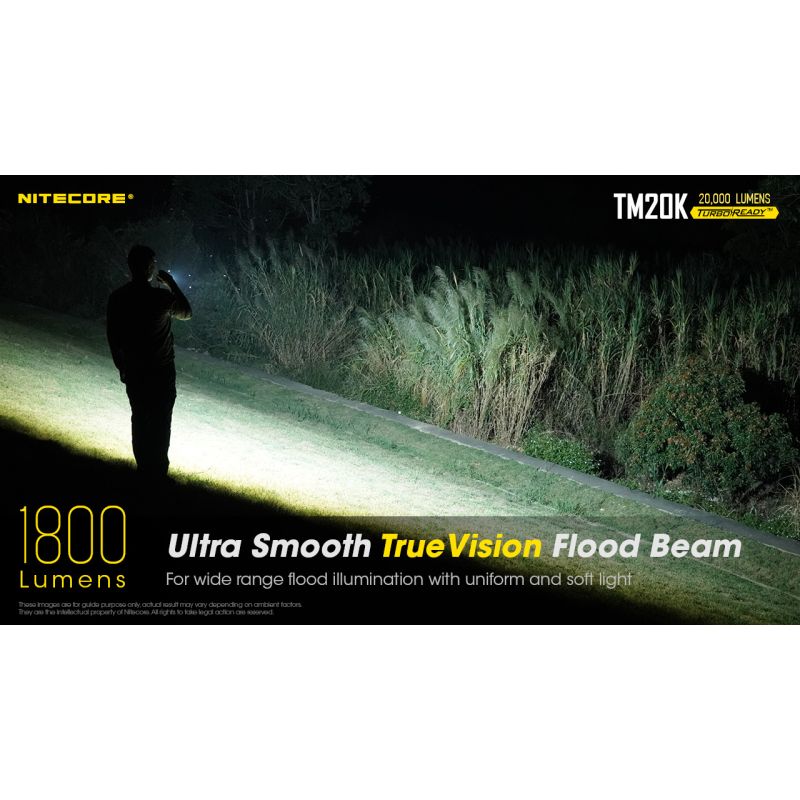 Nitecore TM20K LED-Taschenlampe 20000 Lumen robuste und wiederaufladbare Taschenlampe für Abenteuer und Camping