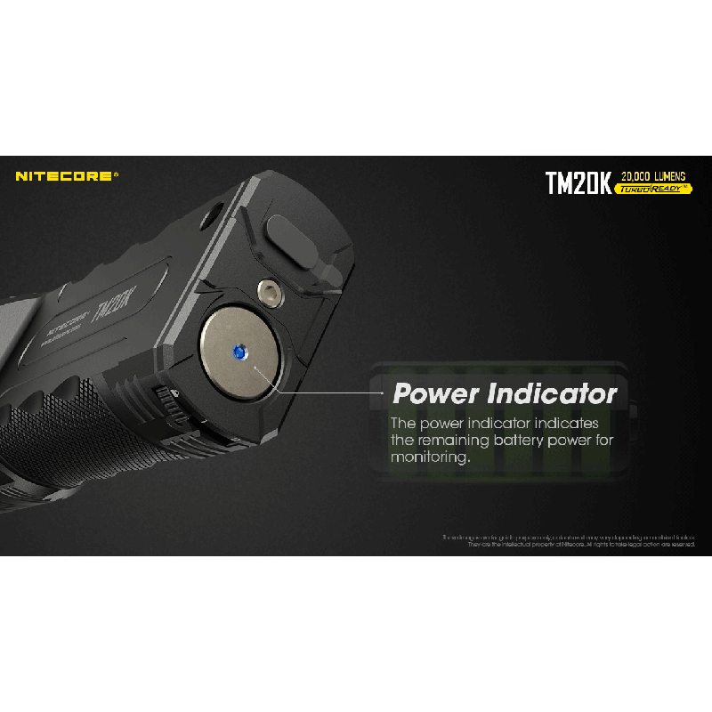 Nitecore TM20K LED-Taschenlampe 20000 Lumen robuste und wiederaufladbare Taschenlampe für Abenteuer und Camping
