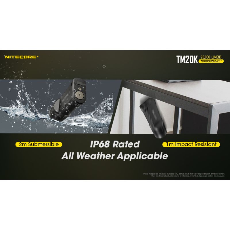 Nitecore TM20K LED-Taschenlampe 20000 Lumen robuste und wiederaufladbare Taschenlampe für Abenteuer und Camping