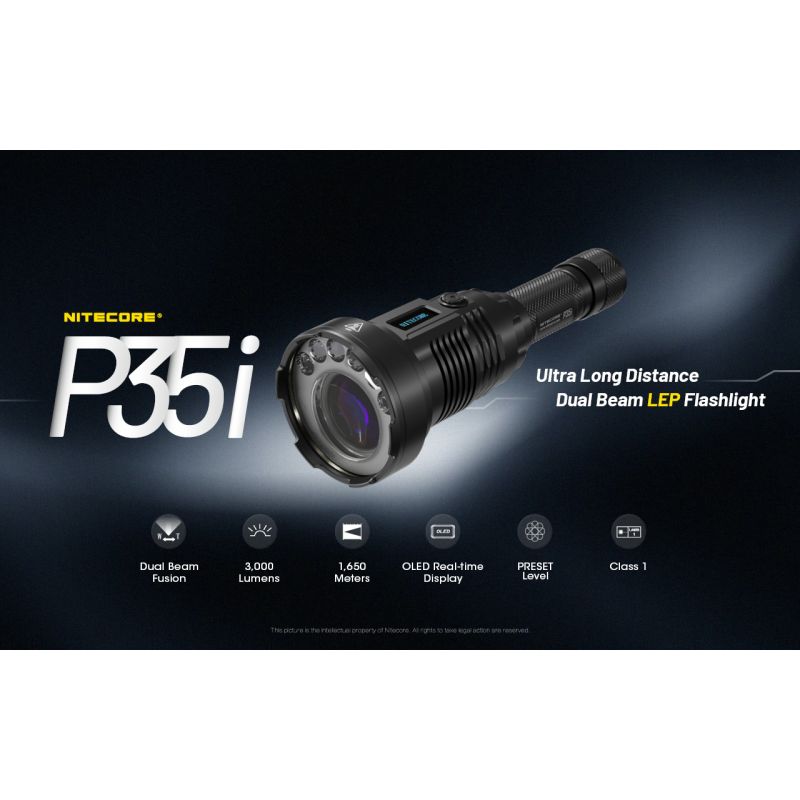 NITECORE P35i wiederaufladbare Taschenlampe 3000 Lumen Suchscheinwerfer outdoor LED 6x XP-G3 ultra-langreichweite