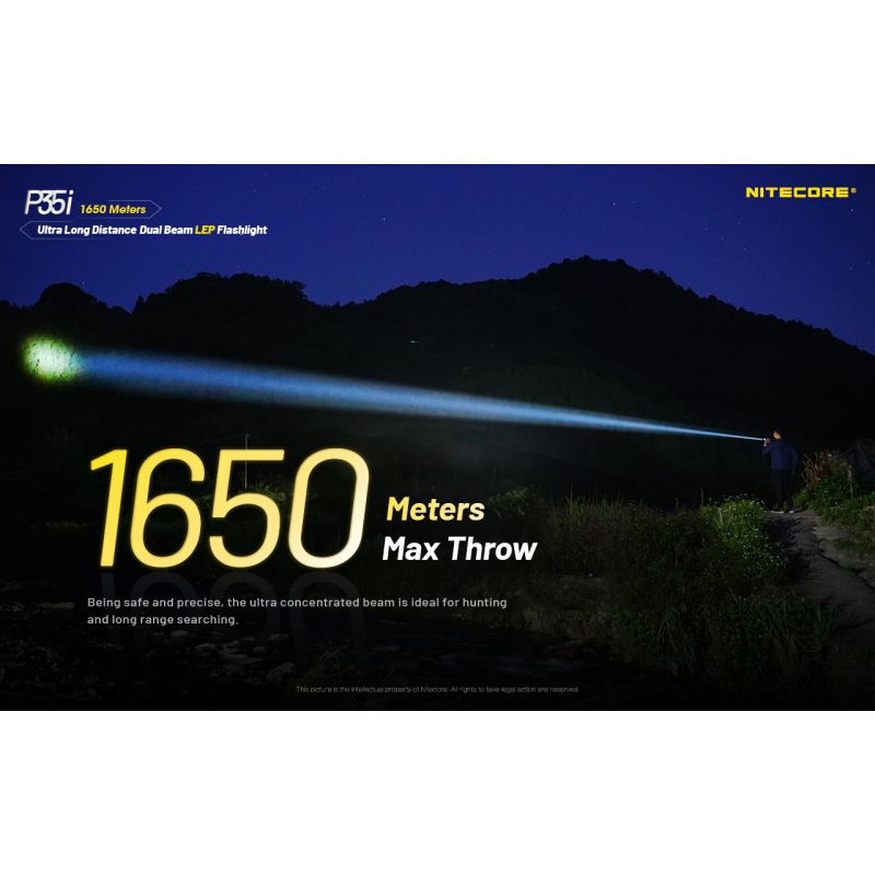 NITECORE P35i wiederaufladbare Taschenlampe 3000 Lumen Suchscheinwerfer outdoor LED 6x XP-G3 ultra-langreichweite