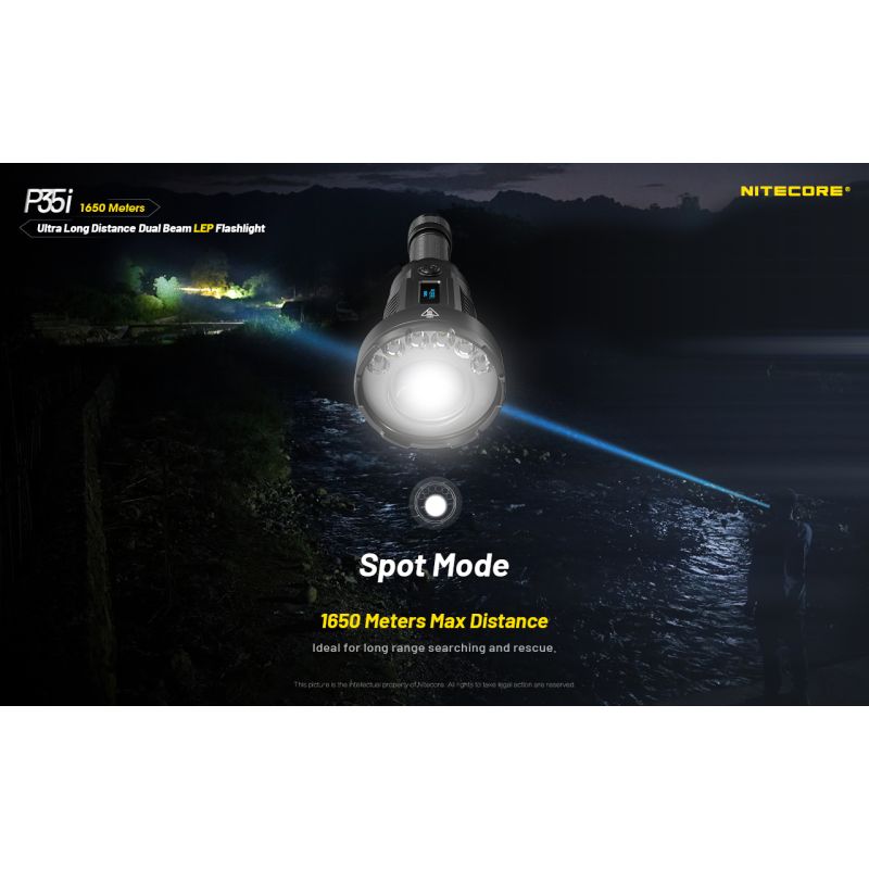NITECORE P35i wiederaufladbare Taschenlampe 3000 Lumen Suchscheinwerfer outdoor LED 6x XP-G3 ultra-langreichweite