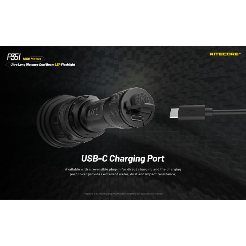 NITECORE P35i wiederaufladbare Taschenlampe 3000 Lumen Suchscheinwerfer outdoor LED 6x XP-G3 ultra-langreichweite