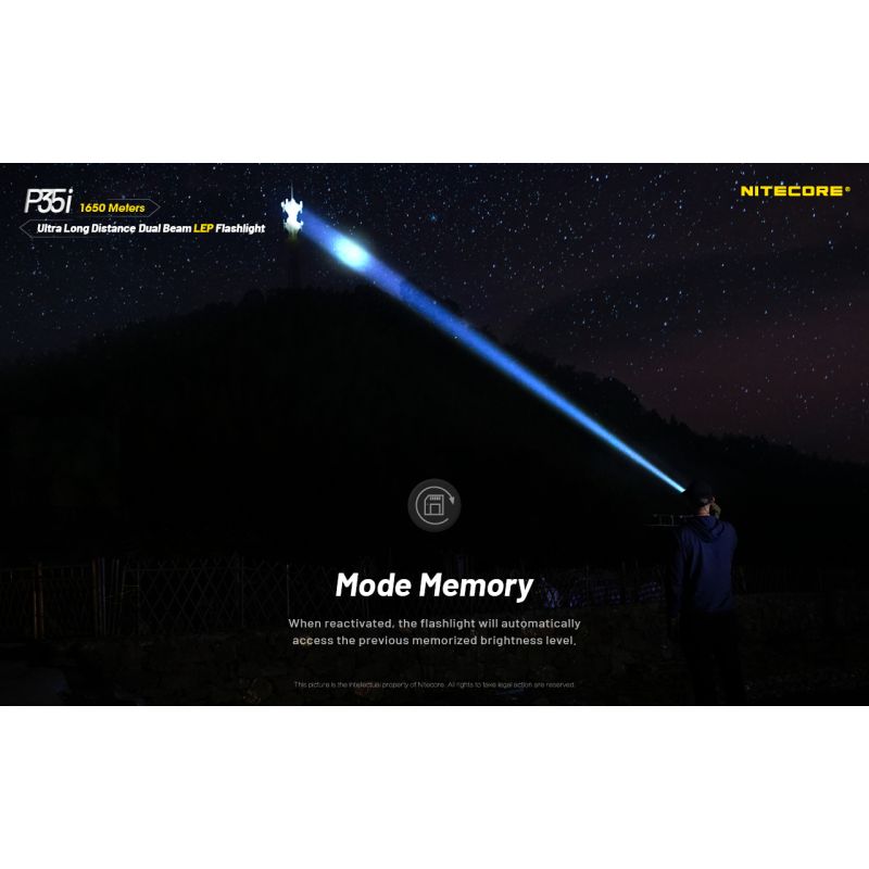 NITECORE P35i wiederaufladbare Taschenlampe 3000 Lumen Suchscheinwerfer outdoor LED 6x XP-G3 ultra-langreichweite