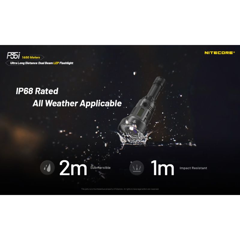 NITECORE P35i wiederaufladbare Taschenlampe 3000 Lumen Suchscheinwerfer outdoor LED 6x XP-G3 ultra-langreichweite