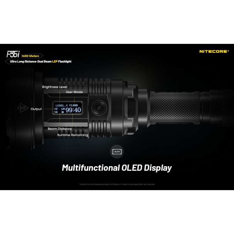 NITECORE P35i wiederaufladbare Taschenlampe 3000 Lumen Suchscheinwerfer outdoor LED 6x XP-G3 ultra-langreichweite
