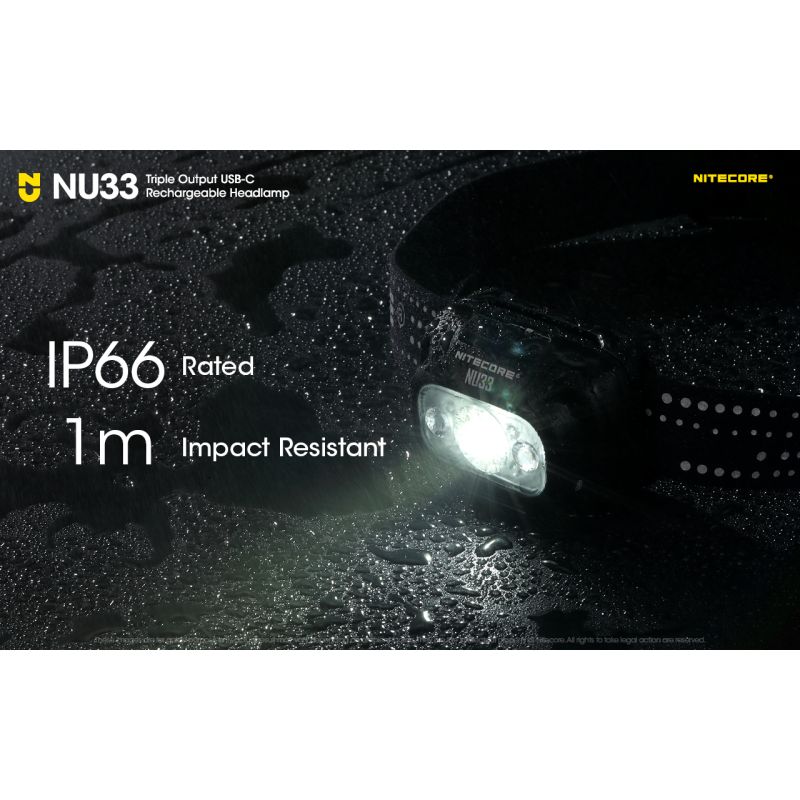 Nitecore NU33 USB-C Stirnlampe 700LM wasserdicht Outdoor Stirnlampe helle Stirnlampe für Abenteuer Camping