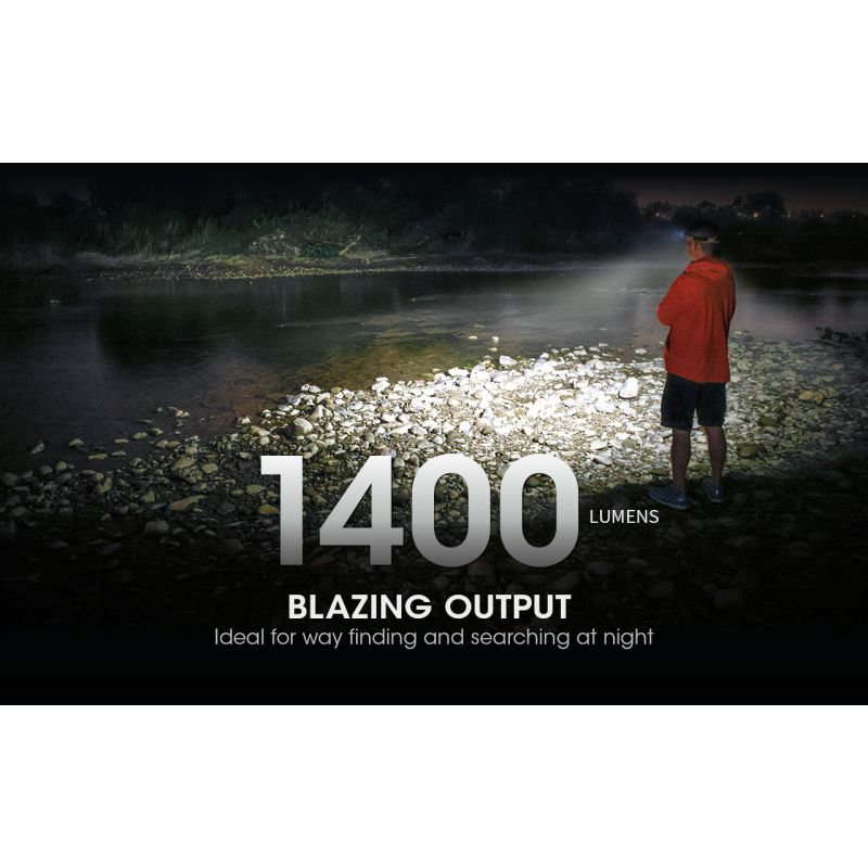 Entdecken Sie die NITECORE NU43 wiederaufladbare Stirnlampe leistungsstarke 1400 Lumen für nächtliche Abenteuer