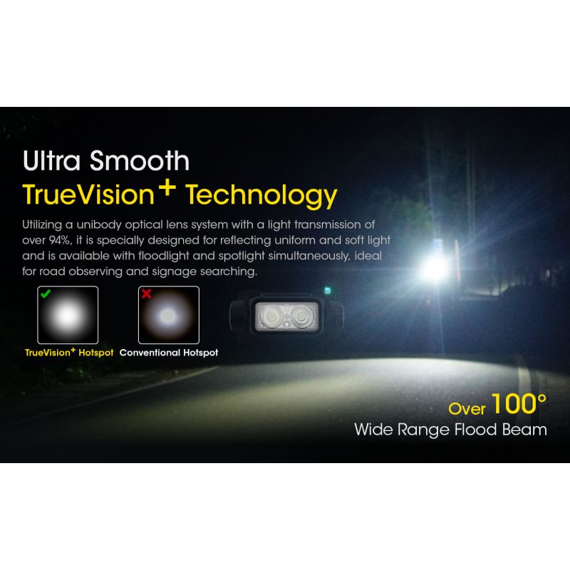 Entdecken Sie die NITECORE NU43 wiederaufladbare Stirnlampe leistungsstarke 1400 Lumen für nächtliche Abenteuer