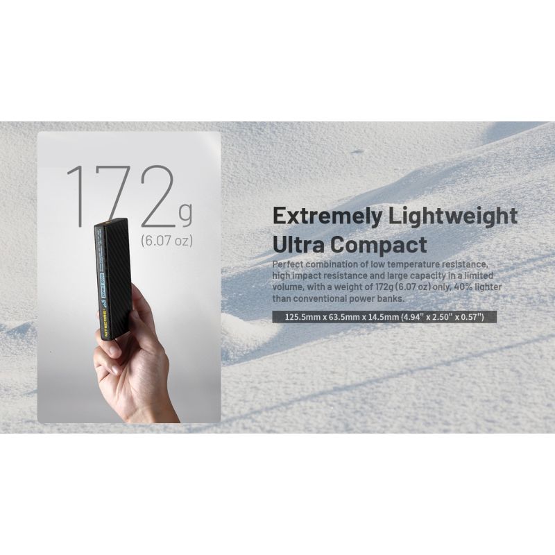 Nitecore Summit 10000 Powerbank Outdoor | Kältebeständig Heizfunktion QC PD USB-C | Robust Leicht Kompakt IPX5