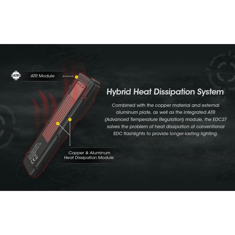 NITECORE EDC27 3000 Lumen wiederaufladbare LED Taschenlampe für Outdoor-Abenteuer und Notfallvorsorge