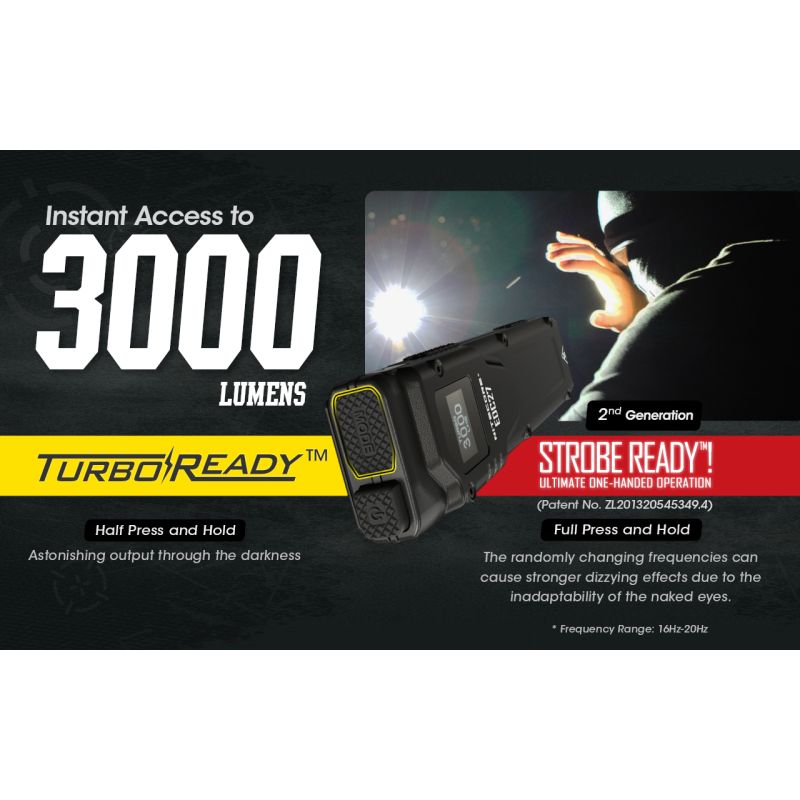 NITECORE EDC27 3000 Lumen wiederaufladbare LED Taschenlampe für Outdoor-Abenteuer und Notfallvorsorge