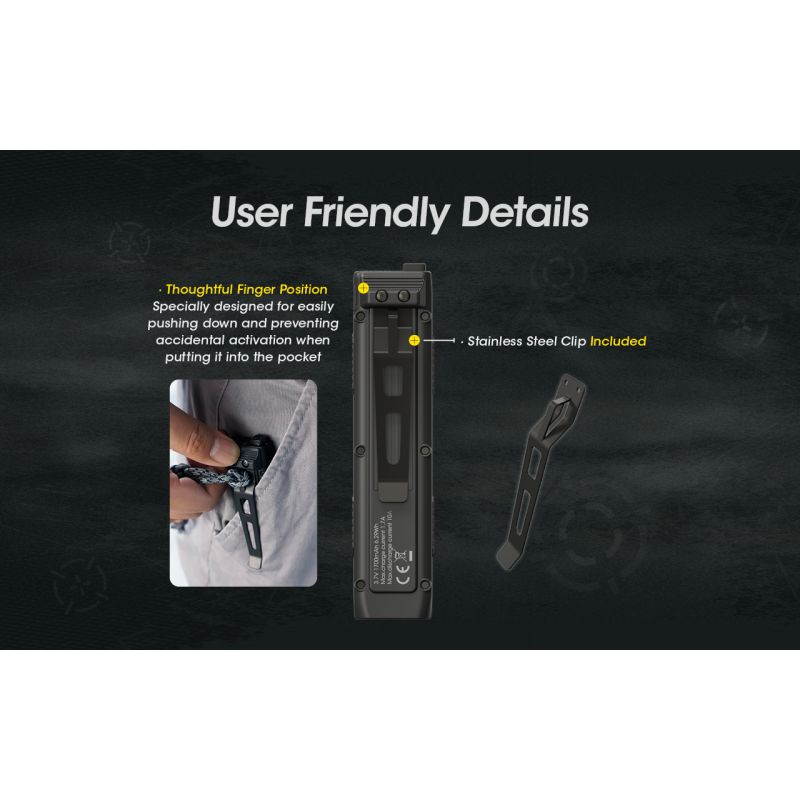 NITECORE EDC27 3000 Lumen wiederaufladbare LED Taschenlampe für Outdoor-Abenteuer und Notfallvorsorge