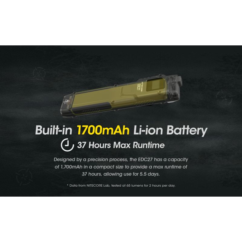 NITECORE EDC27 3000 Lumen wiederaufladbare LED Taschenlampe für Outdoor-Abenteuer und Notfallvorsorge