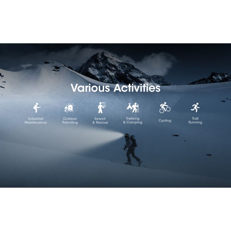 Nitecore NU50 LED-Stirnlampe 1400 Lumen wiederaufladbar für Outdoor Abenteuer Fahrrad Zubehör für Profis