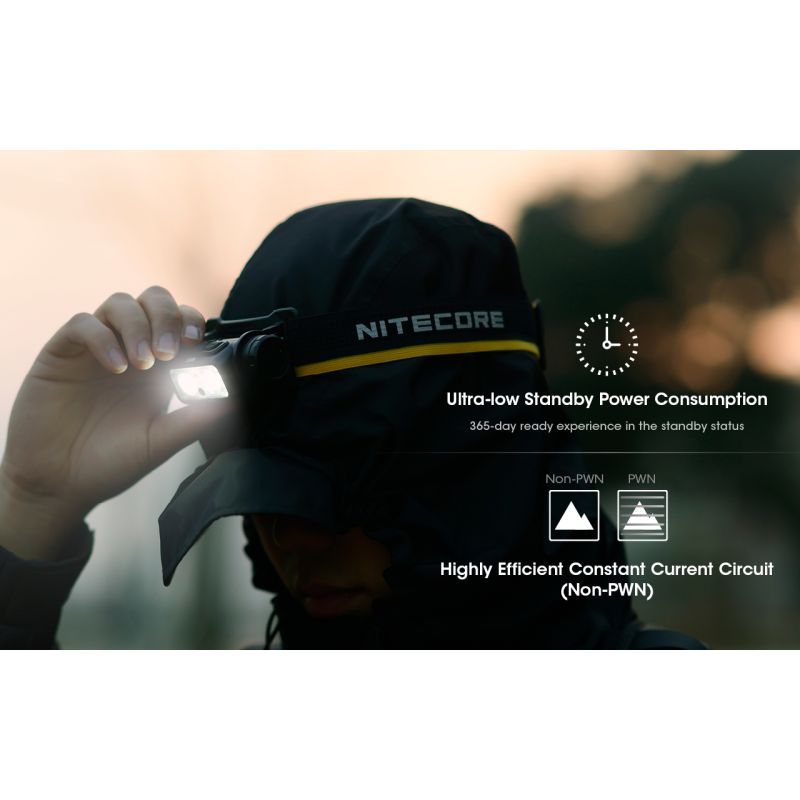 Nitecore NU50 LED-Stirnlampe 1400 Lumen wiederaufladbar für Outdoor Abenteuer Fahrrad Zubehör für Profis