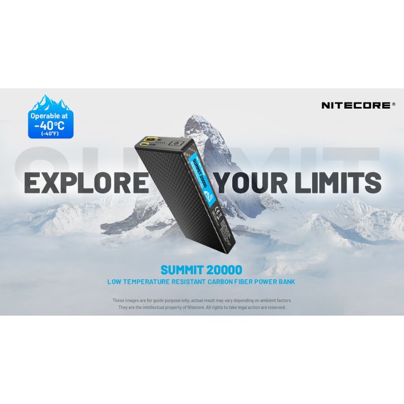 Nitecore Summit 20000 Powerbank: Robuster 20000mAh externer Akku mit Heizfunktion für Outdoor & Extreme Kälte