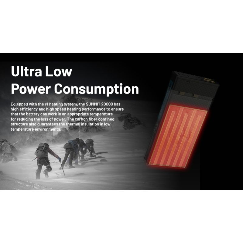 Nitecore Summit 20000 Powerbank: Robuster 20000mAh externer Akku mit Heizfunktion für Outdoor & Extreme Kälte