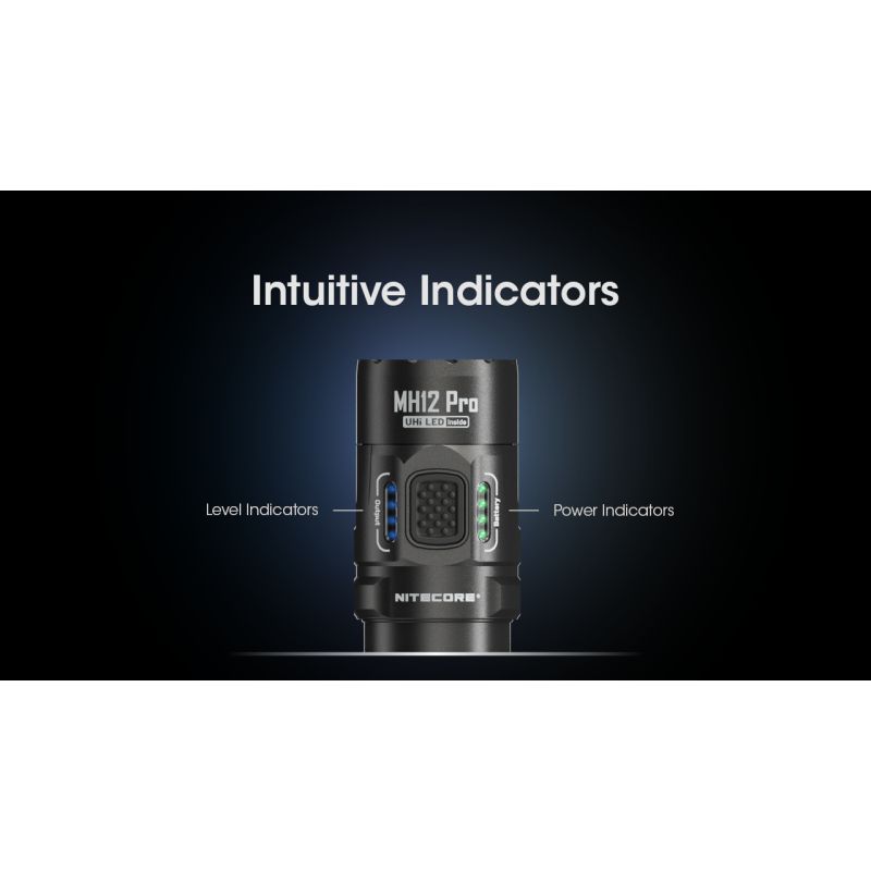 Nitecore MH12 Pro 3300 Lumen USB-C Taschenlampe hohe Helligkeit Outdoor-Abenteuer robuste Bauweise