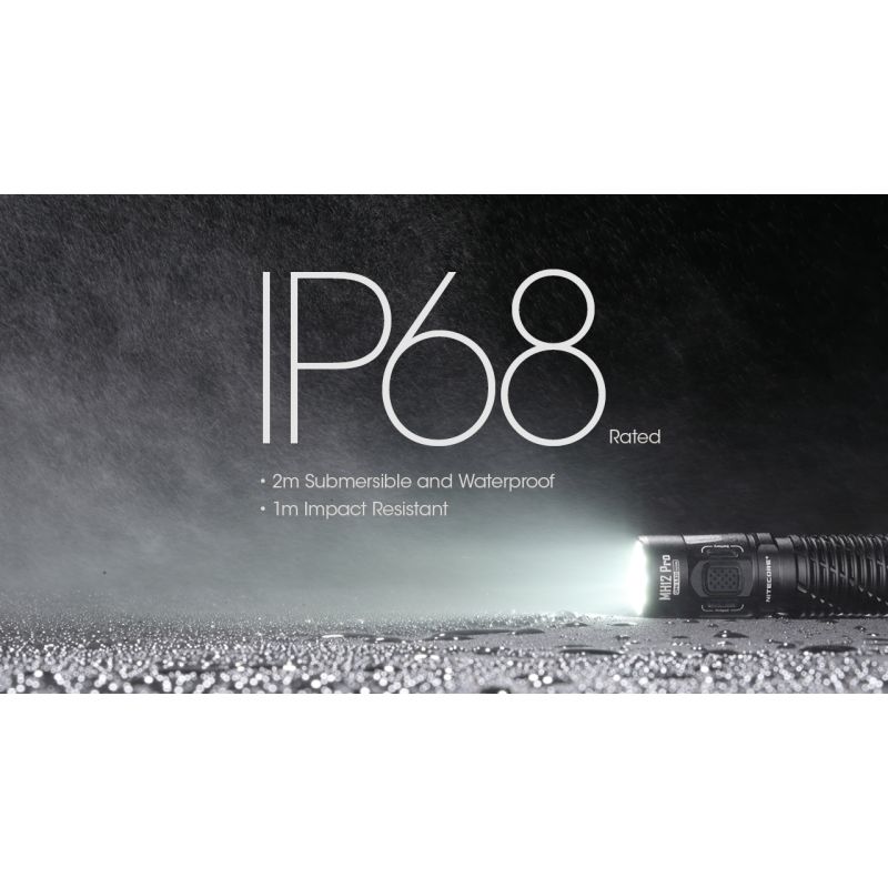 Nitecore MH12 Pro 3300 Lumen USB-C Taschenlampe hohe Helligkeit Outdoor-Abenteuer robuste Bauweise