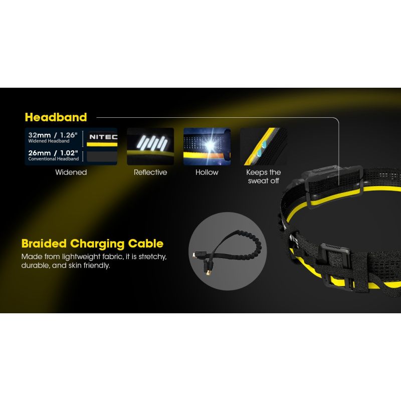 Nitecore Carbon Akku 6K Kit: Laufzeitverlängerung Stirnlampen NU40-HC65 | 6000mAh Zusatzakku IP68