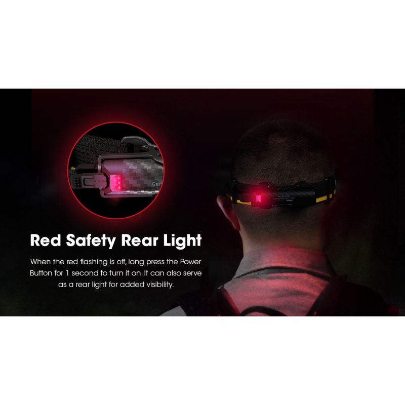 Nitecore Carbon Akku 6K Kit: Laufzeitverlängerung Stirnlampen NU40-HC65 | 6000mAh Zusatzakku IP68