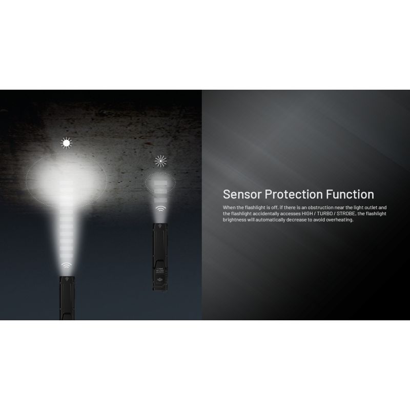 NITECORE EDC27 UHi 3100 Lumen kompakte USB-C Taschenlampe für Outdoor-Ausrüstung und Abenteuer 305 Meter Distanz