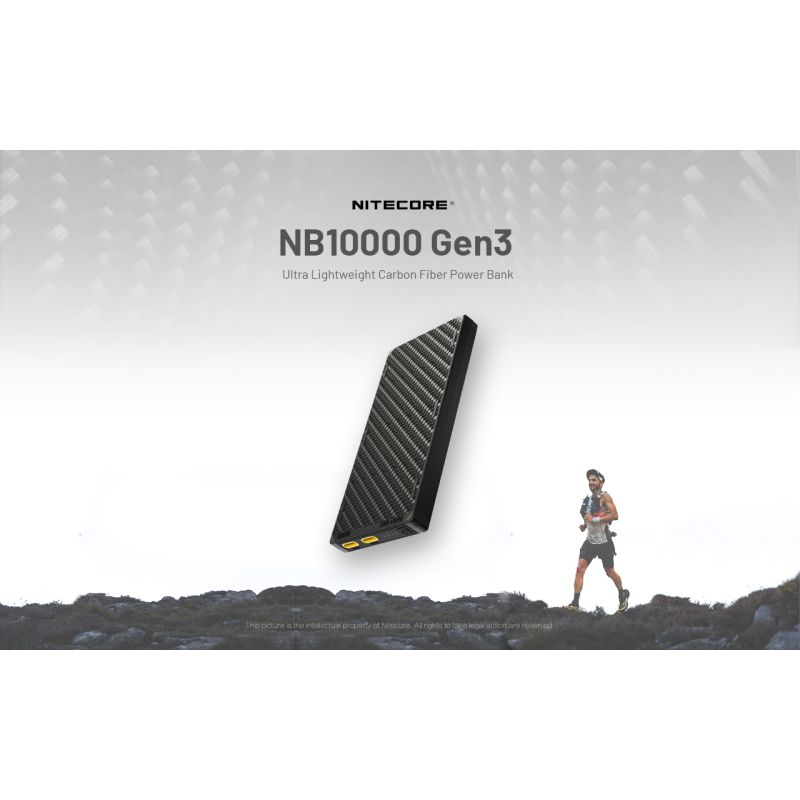 Nitecore NB10000 Gen III ultraflache Powerbank 10000mAh duale USB-C-Anschlüsse schnelles Laden Reisebegleiter
