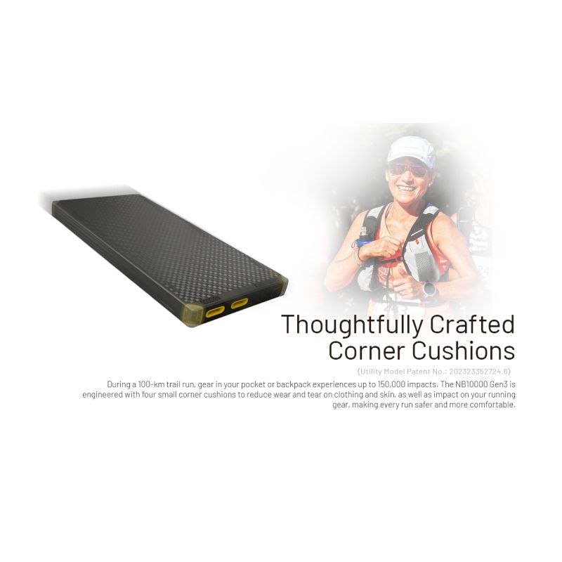 Nitecore NB10000 Gen III ultraflache Powerbank 10000mAh duale USB-C-Anschlüsse schnelles Laden Reisebegleiter