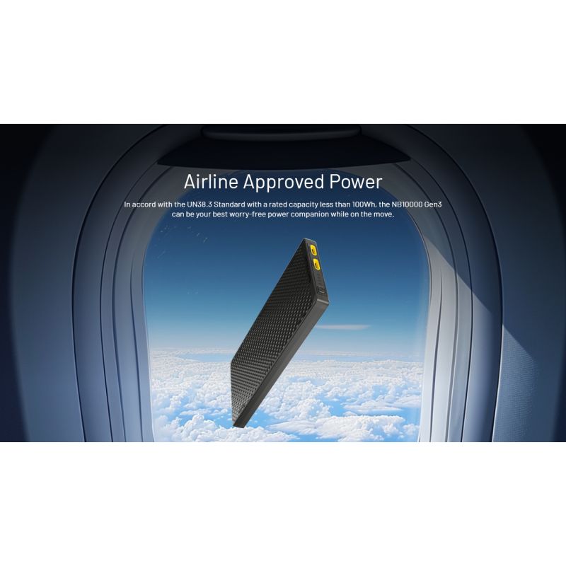 Nitecore NB10000 Gen III ultraflache Powerbank 10000mAh duale USB-C-Anschlüsse schnelles Laden Reisebegleiter