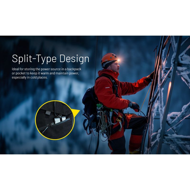 NITECORE HU2000 USB-C wiederaufladbare LED-Stirnlampe 2000 Lumen für Outdoor-Abenteuer leichte und komfortabel